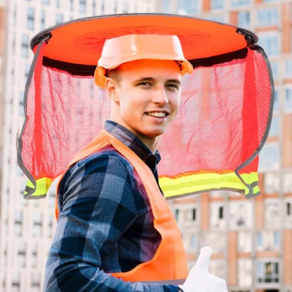 1 Uds sombrero de seguridad ala sombra casco visera protección Uv cubierta para el cuello cortina transpirable construcción trabajadores al aire libre