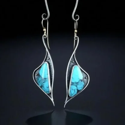 Pendientes de metal con diseño de cisne elegante retro, joyería exquisita y linda para mujer, accesorios perfectos
