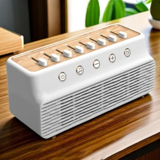 Máquina para dormir con 8 sonidos naturales, altavoz inalámbrico compatible con Bluetooth, caja de música portátil, herramienta de ayuda para dormir para dormitorio