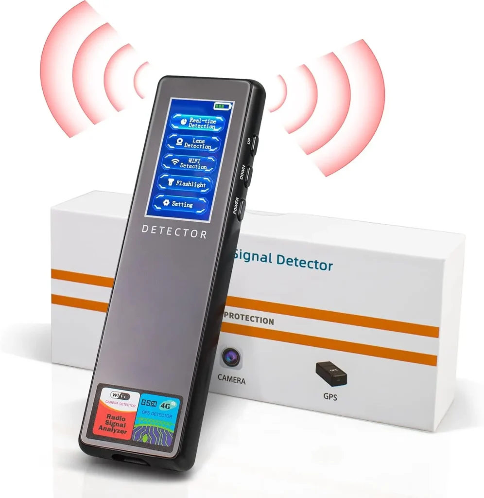 Detector de cámara de insectos ocultos, rastreador GPS, escáner de señal RF, buscador de dispositivos de escucha inalámbrico para viajes, coche, baño, oficina, hotel