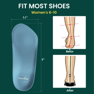 Almohadilla de soporte para arco femenino, plantillas elásticas ortopédicas, suela de zapato, tecnología Unisex, absorción de impacto, transpirable, para correr, deporte, 2 uds.