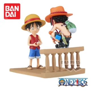 Bandai Banpresto One Piece en Stock Monkey D Luffy y Portgas D Ace estatuilla adornos originales Anime mercancía figura de acción