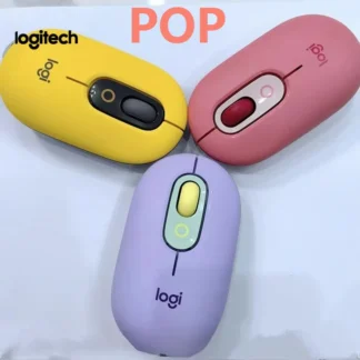 LogitechPOPmouse, con su diseño elegante y liviano, habla un escritorio de decoración brillante y muestra tu personalidad única.