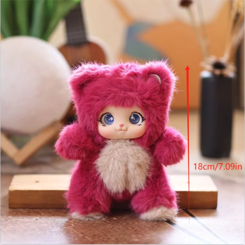 Lindo vinilo de dibujos animados Animal muñeco de peluche juguetes de peluche llavero cordón mochila colgante bolsa colgar pareja adornos Ragdoll regalos para niños