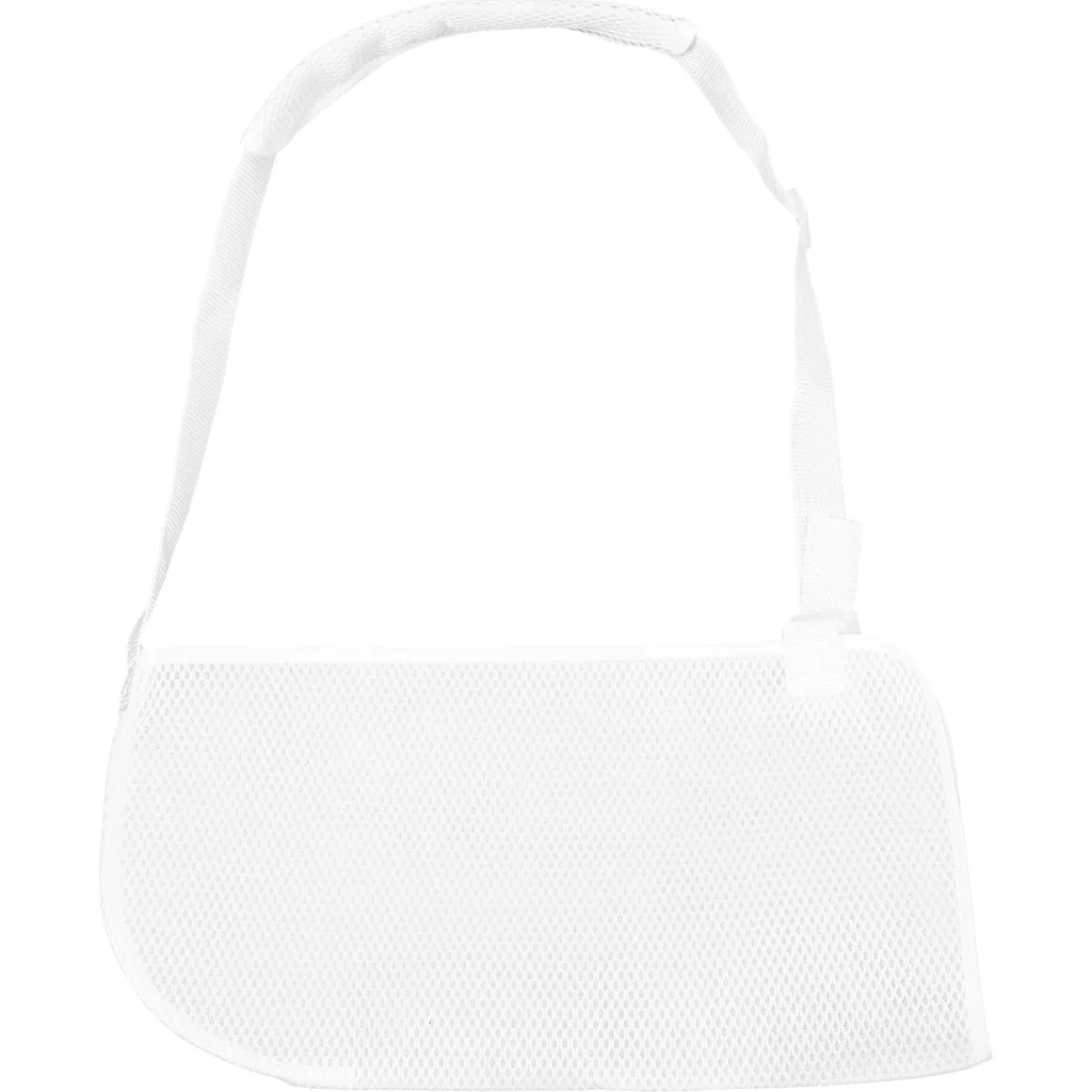 Eslinga de brazo de malla ajustable, soporte de hombro para muñeca, antebrazo, codo, lesión, correa de fijación transpirable, inmovilizador fracturado