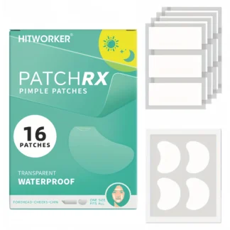 16 parches rectangulares transparentes para la nariz y el acné, pegatinas invisibles para el tratamiento de manchas, día y noche