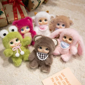 18cm osos, ovejas, conejos y ranas juguete de peluche animales lindos fragancia de colores brillantes muñecas de vinilo juguetes para niños niñas regalo de cumpleaños