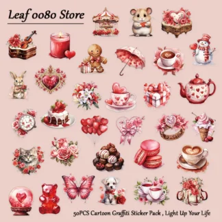 50 Uds. Pegatinas de regalo de confesión, calcomanías de grafiti de juguete de dibujos animados para Festival, sorpresa, álbum de recortes, portátil, refrigerador, pegatina de PET
