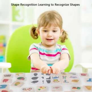Juegos a juego con formas de madera, rompecabezas sensoriales con forma de fruta y Animal, juegos a juego de sombras para niños y niñas en edad preescolar