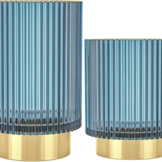 Organizador de soporte para brochas de maquillaje, soporte para almacenamiento de brochas de cristal pesado, maquillaje cosmético Vintage, pinceles de baño, taza, bolígrafo