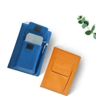 Cuaderno A5 multifunción con bolsillo para hacer lista, libro de minutos de reuniones Retro, suministros escolares, diario, cuaderno de cuero PU para niñas