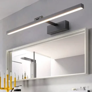 Faro de espejo Led para baño, punzón gratuito, espejo de baño nórdico, gabinete, luz de espejo, pintura de pasillo de Hotel, lámpara de pared de maquillaje