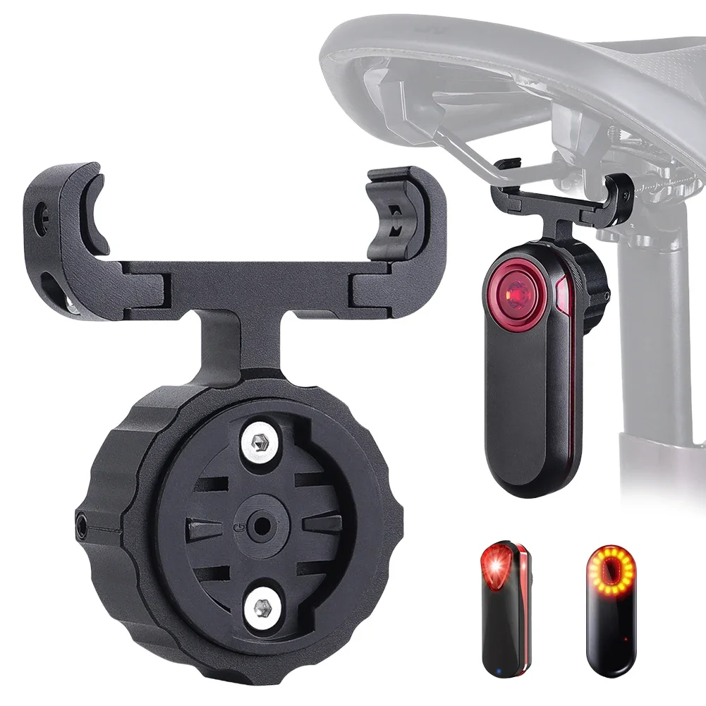 Soporte de lámpara para sillín de bicicleta, localizador AirTag, soporte de lámpara para bicicleta a prueba de golpes, soporte de lámpara para bicicleta de ciclismo para Radar Garmin Varia