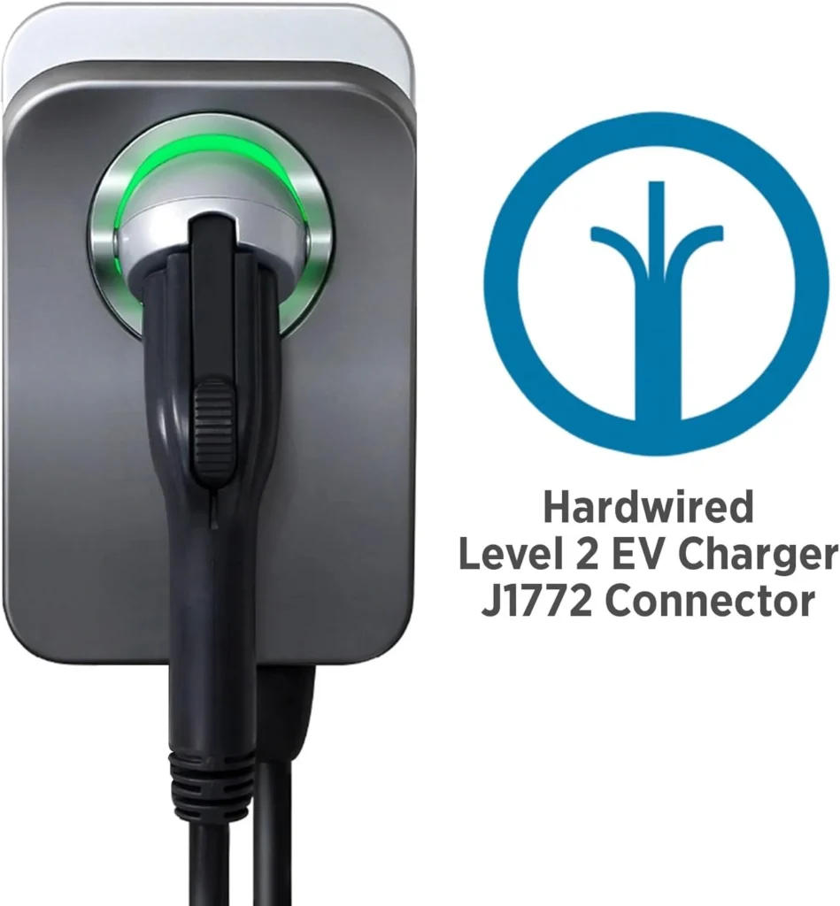Cargador EV de nivel 2 J1772, cableado para coche eléctrico, carga rápida de batería inteligente en casa para vehículos eléctricos