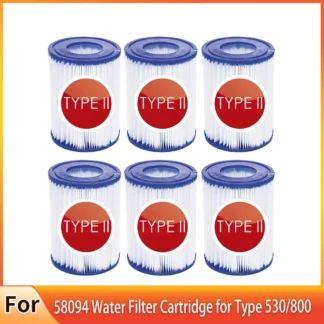 Filtro de agua para cartucho de filtro de agua 58094 para bomba de filtro tipo 530/800 gal Filtro Hepa para Intex A B, 10,6x13,6 cm