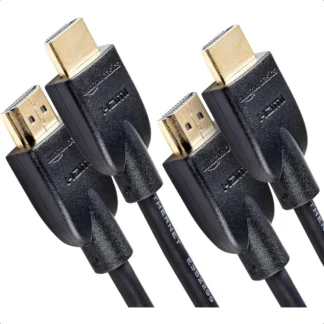 Cable HDMI 2Pack 6 pies 4K@60Hz Cable HDMI 2.0 4K de alta velocidad 18Gbps 2160p 48 bits Compatible con TV PS5 Xbox Roku Negro