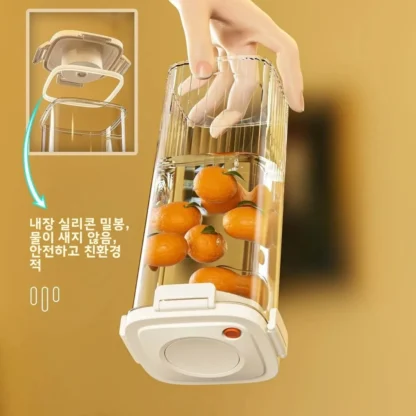 Tanque sellado al vacío de plástico, contenedor de café al vacío, cocina, alimentos, granos, caja de almacenamiento de dulces, recipiente de té para mantenimiento fresco