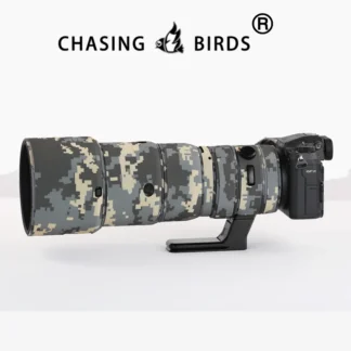 CHASING BIRDS-capa de lente de camuflaje para FUJI Fujifilm GF 500 mm F5.6 R LM OIS WR, protector de lente elástico impermeable y a prueba de lluvia