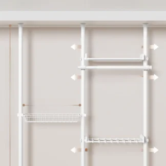 Percha uesa y resistente para ropa de dormitorio, ar independiente, varilla de secado de ropa para cabecera Simple, Ma...