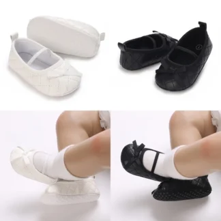 Primavera y otoño 0-18M bebé estilo Mary Jane lindo arco suela blanda zapatos antideslizantes zapatos de primer paso
