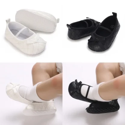 Primavera y otoño 0-18M bebé estilo Mary Jane lindo arco suela blanda zapatos antideslizantes zapatos de primer paso
