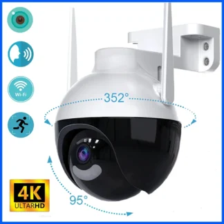 Cámara IP PTZ de 8MP, 5MP, 2M, WiFi, detección 4K AI, visión nocturna en Color, Audio y vídeo A18 ICSEE, cámara de vigilancia CCTV de seguridad para exteriores