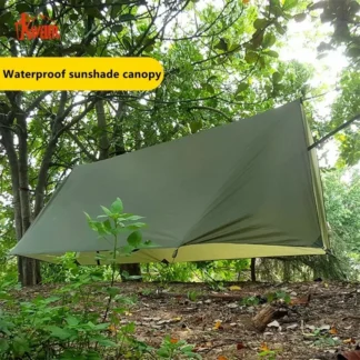 TRAVELER 410x290cm dosel Skyscreen vida silvestre Camping poste sin tienda Camping suelo al aire libre estera marzo dosel estera Bushcraft