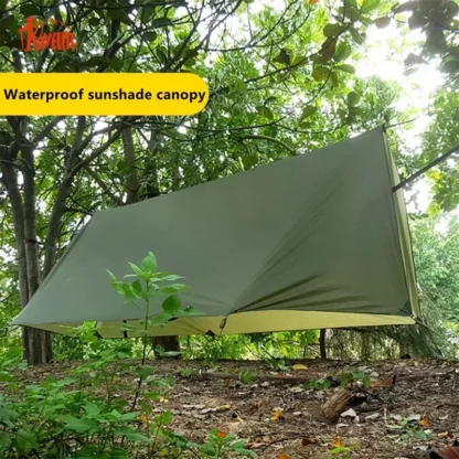 TRAVELER 410x290cm dosel Skyscreen vida silvestre Camping poste sin tienda Camping suelo al aire libre estera marzo dosel estera Bushcraft