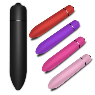 Mini vibrador tipo bala de 10 velocidades, vibración del punto G, consolador estimulador de clítoris y vagina, Juguetes sexuales para adultos para masturbación