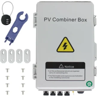 Caja combinadora solar fotovoltaica con disyuntor de 550 V CC, protección contra rayos mejorada y fusible de 15 A diseñado para una rejilla confiable y apagado