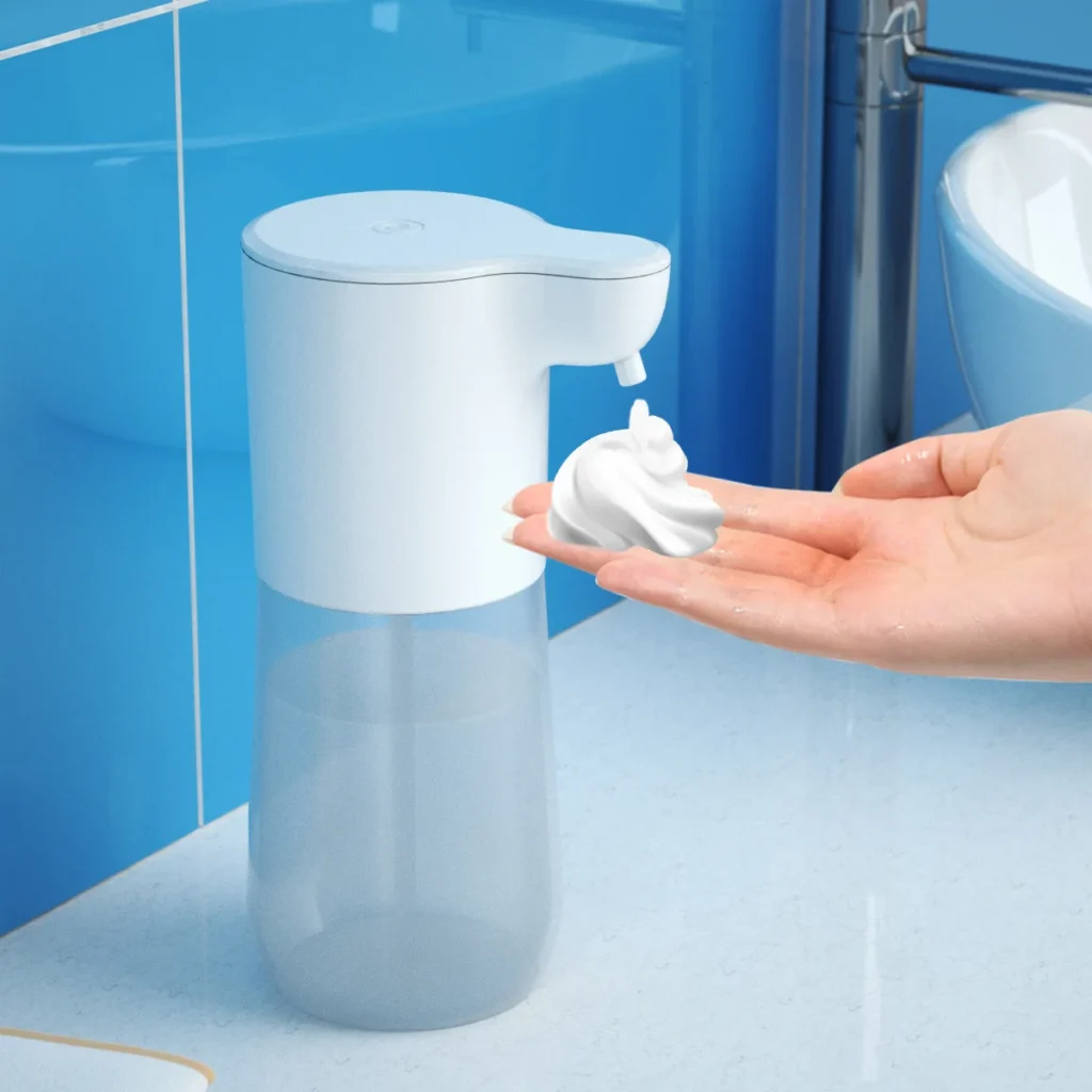 Dispensador automático de jabón y desinfectante de manos, Sensor inteligente, sin contacto, recargable por USB, 350ml, para el hogar, baño y cocina