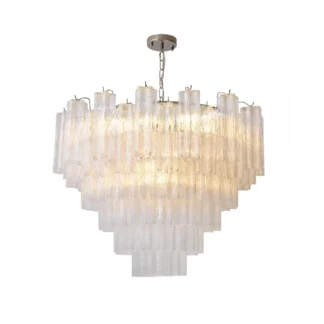 Construye nuestra casa con arte francés E14 LED lámpara de cristal arte iluminación lámparas colgantes luminaria de suspensión Lampen para sala de estar