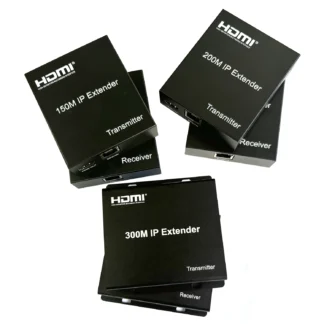 Extensor IP de 150m, 200m, 300M a través de Cable RJ45 Cat6, extensor Ethernet HDMI, convertidor de transmisor y receptor de vídeo de 1080p para PC y TV