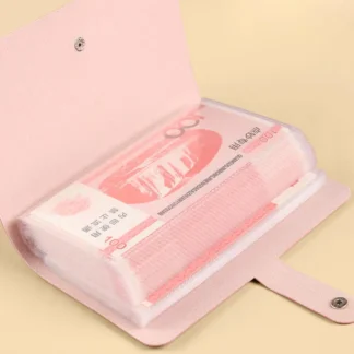 Libro de ahorro de dinero, álbum de billetes, soporte para dinero, álbum de Color sólido, libro para recoger dinero, organizador de ahorro de dinero, soporte para sesión fotográfica
