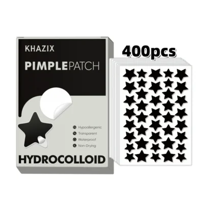 400 pegatinas para el acné de Estrella Negra, pegatinas para el acné súper finas e impermeables, suaves y no irritantes, súper geniales