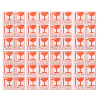 258 Uds pegatinas frágiles embalaje adhesivo portátil etiquetas de advertencia de envío para cajas de cartón corrugado pegatinas frágiles