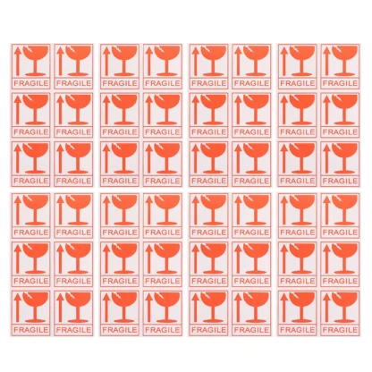 258 Uds pegatinas frágiles embalaje adhesivo portátil etiquetas de advertencia de envío para cajas de cartón corrugado pegatinas frágiles