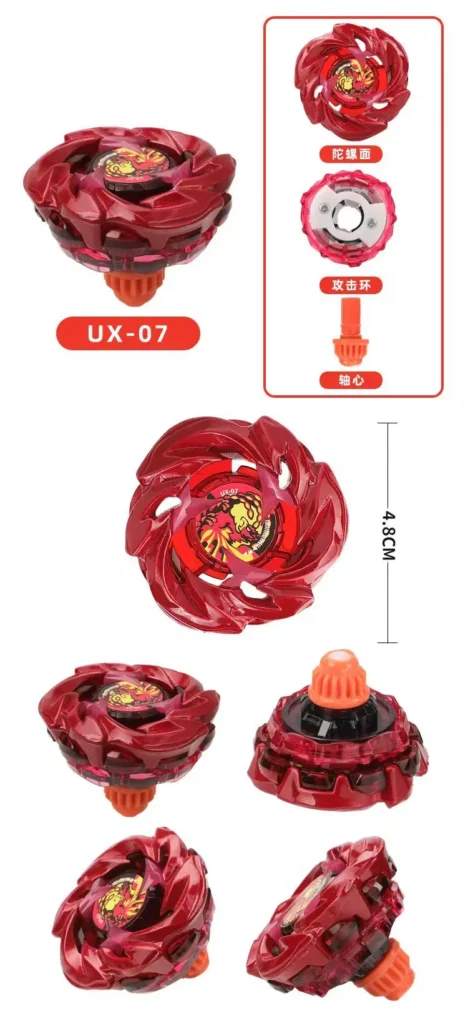 Serie de juguetes giroscópicos BX00-BX04-BX01-BX02-UX07-UX03-UX08 giroscopio de aleación explosiva de superventas transfronterizo individual