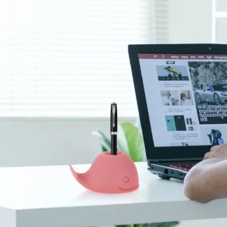 Soportes de silicona para oficina, organizadores de bolígrafos decorativos creativos, contenedores de almacenamiento de escritorio para el hogar, estudio, dormitorio, biblioteca, 2 uds.