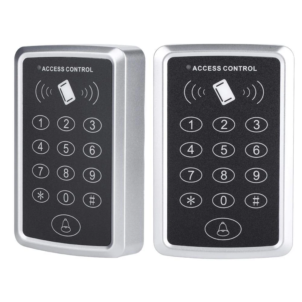 Teclado de Control de acceso RFID de 125KHz, lector de tarjetas EM, sistema de Control de acceso de puerta, abridor de cerradura de puerta, sistema de teclado M203 1500 usuarios