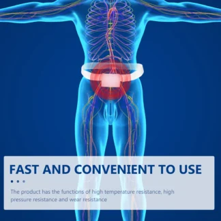 Cinturón de fijación Abdominal elástico, banda de fijación de catéter ajustable blanco, suministros peritoneales, dispositivo fijo de tubería Flexible, 1 ud.