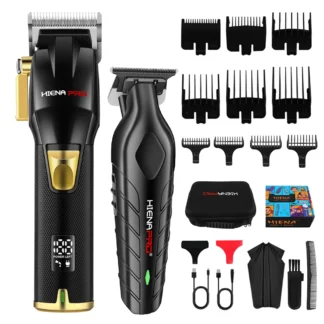 Cortadora de pelo hiena Kemei, cortadora de pelo profesional para peluquero, Afeitadora eléctrica, Máquina para cortar cabello, recortadora recargable para hombres