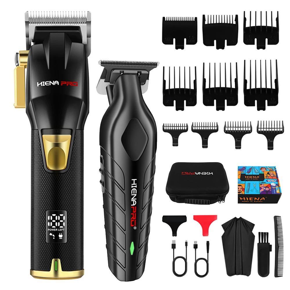 Cortadora de pelo hiena Kemei, cortadora de pelo profesional para peluquero, Afeitadora eléctrica, Máquina para cortar cabello, recortadora recargable para hombres