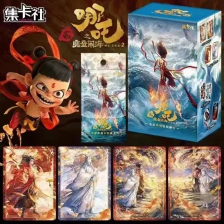 Gran oferta de tarjetas originales Nezha Devil Boy Conquers The Dragon King, colección de colecciones de la serie de películas, paquete de tarjetas autografadas