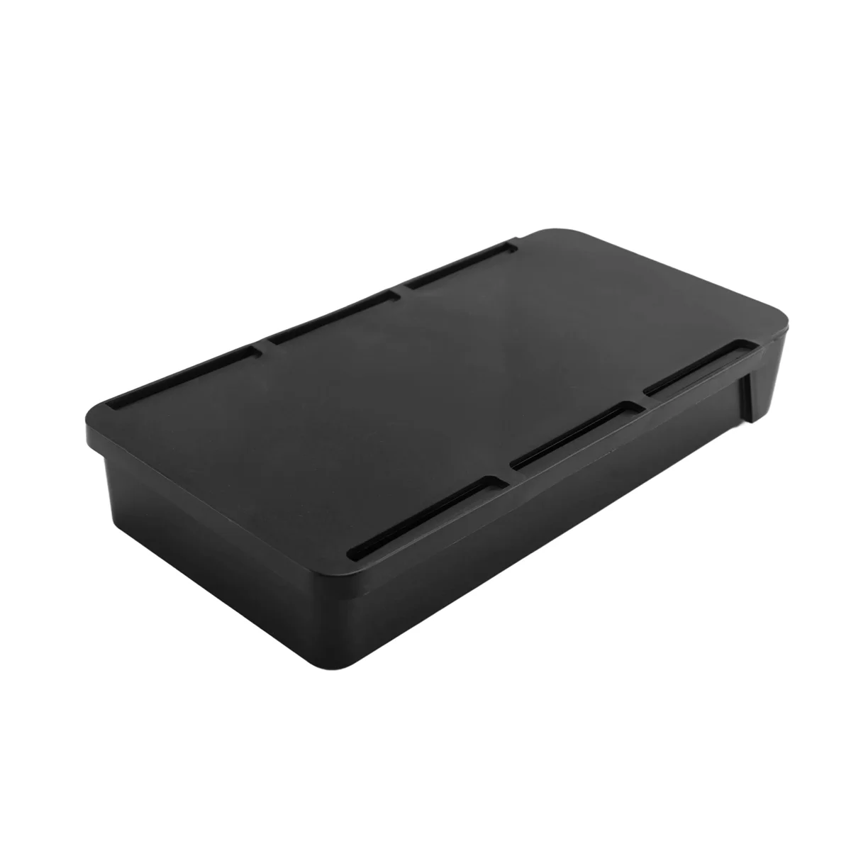 NOCM debajo del escritorio cajón organizador caja de almacenamiento autoadhesivo contenedor estacionario escritorio soporte de maquillaje negro