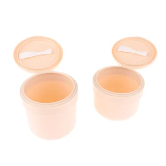 Botella de crema facial esmerilada, tarro de loción, contenedor vacío cosmético, botella de máscara para el cabello, crema corporal, botella dividida rellenable con cuchara