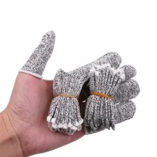 10 Uds. Cubierta anticorte para los dedos, funda protectora para los dedos, seguridad de alta resistencia, guantes flexibles anticortes para la yema del dedo, herramienta de cocina