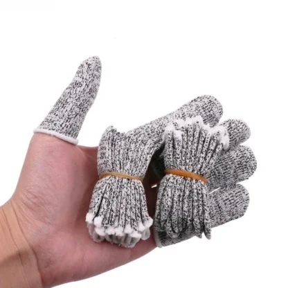 10 Uds. Cubierta anticorte para los dedos, funda protectora para los dedos, seguridad de alta resistencia, guantes flexibles anticortes para la yema del dedo, herramienta de cocina