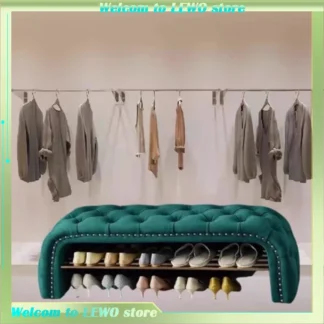 Taburete cómodo para pies de espera, taburete relajante único para dormitorio, taburete de maquillaje de diseño bonito, Muebles de lujo