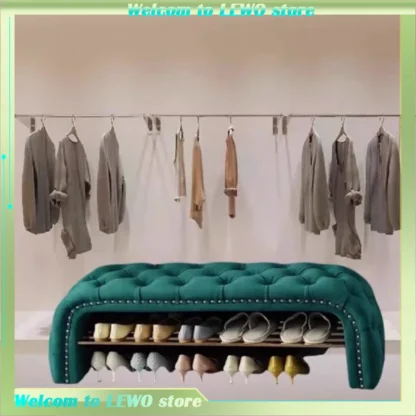 Taburete cómodo para pies de espera, taburete relajante único para dormitorio, taburete de maquillaje de diseño bonito, Muebles de lujo